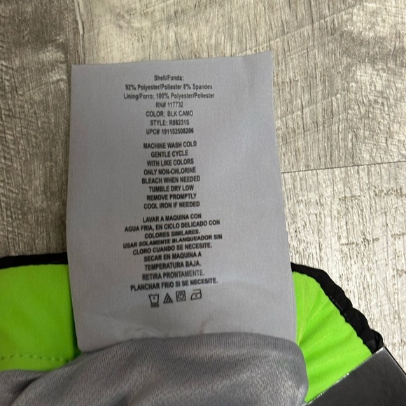 Men's Zeroxposur XL Swim Drawstring Shorts Trunks Hybrid Black Elastic Waist New - Picture 9 of 9